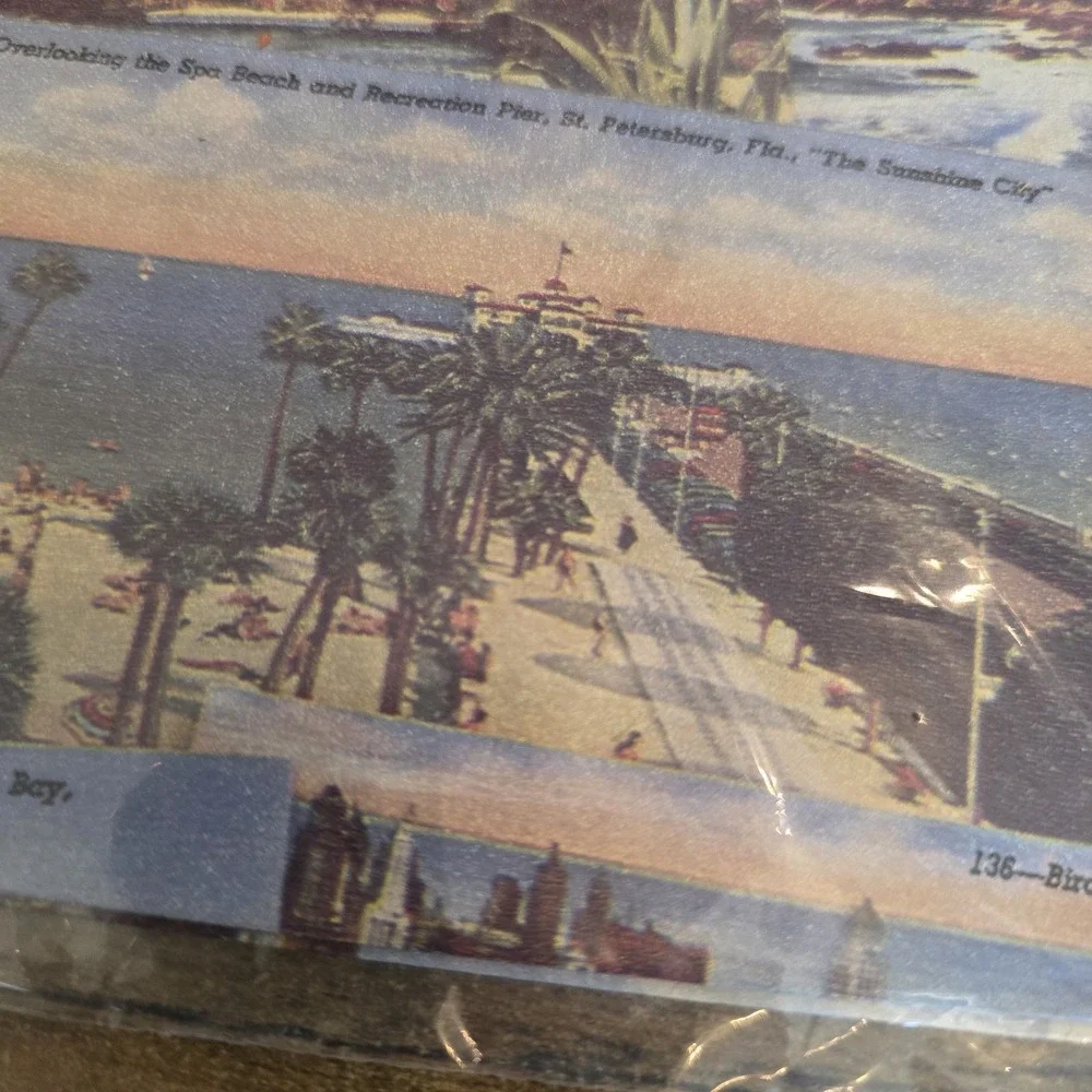 Cleo Gift Wrap All Occasion Destinations NYC‎ Florida 2 Sheets 1.67' x 2.5' 1996